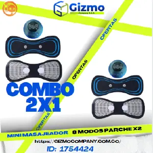 Combo X2 Mini Masajeador 8 modos