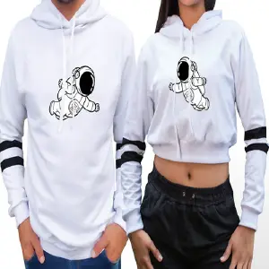 Buzos,sacos Hoodies Parejas Astronautas