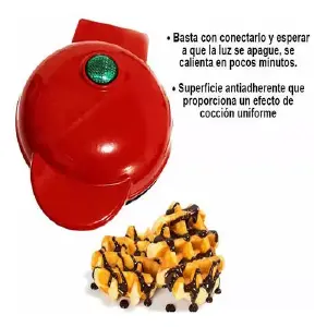 Mini Wafflera Eléctrica Personal Waffle