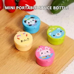 Mini Tazas portátiles de salsa x 4 Pieza