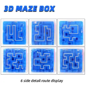 Cubo Laberinto 3d Mágico Juego Didáctico