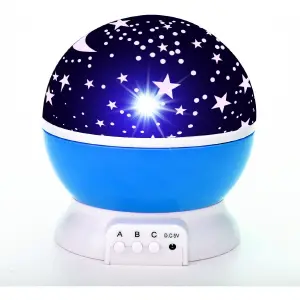 Lampara Estrellas Luna Proyector Figura
