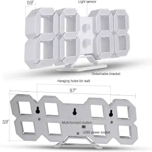Reloj 3D Nochero Led