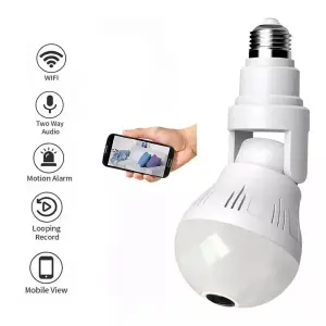 Cámara Bombillo Wifi Flexible 360º