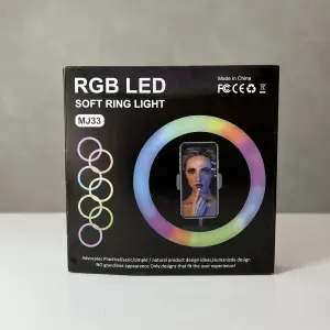 Aro De Luz RGB Led 33Cm Con Trípode