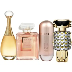 JADORE+212ROSE+FAMME+COCO CHANEL 4PERFUM