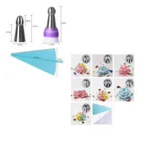 kit Decorador De Pastel Juego De 7 Boqui