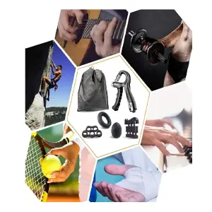 Set de Fuerza Kit Ejercitador Mano Brazo