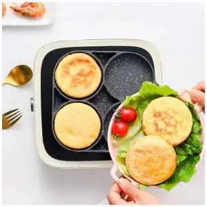 Sartén De 4 Puestos Para Huevos Arepas A