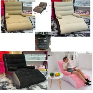 Sofá Silla Inflable Con Inflador Eléctri