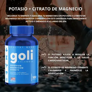 Potasio + citrato de magnesio Goli