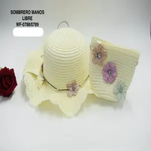 SOMBRERO MANOS LIBRE WF-0788.89 CREMA
