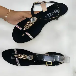 Sandalia Diamante Negra