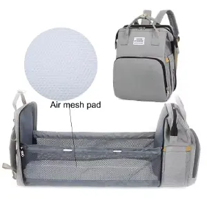 Pañalera Multifuncional Portátil con Cam