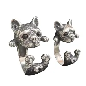Anillo Dog Bull Dog Francés Unisex