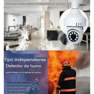 Camara De Seguridad Wifi Sensor De Humo