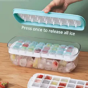 Cubetera De Hielo Silicona 2 En 1 Conten