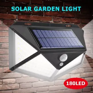 Lampara Solar 180 Luces Led 900 Lm Senso