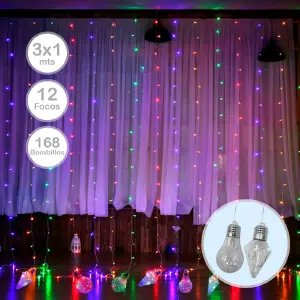 Extensión Micro LED Cortina 3X1m 1609