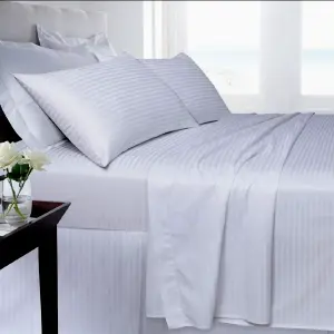 Juego Sabanas Cama King Unicolor Blanco