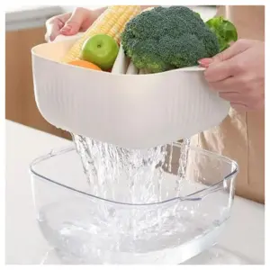 Cesta con escurridor para alimentos tazo