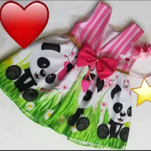Vestido rotondo osito panda