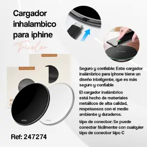 Cargador Inalambrico para Iphone