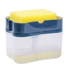 Dispensador Jabon Para Loza Con Esponja