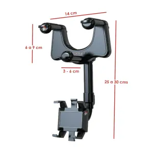 Holder Retrovisor 360º Soporte Celular