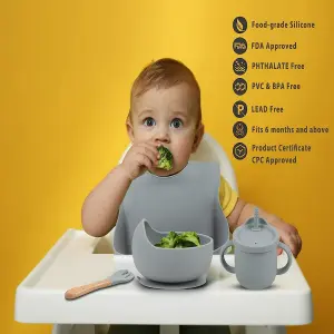 Kit Alimentación Bebe Vajilla Silicona