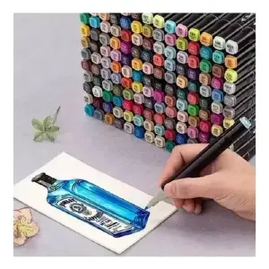 KIT DE MARCADORES DOBLE PUNTA 168 PCS
