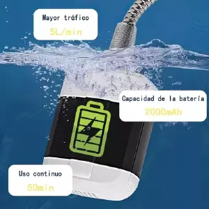 Ducha Portátil Regadera recargable