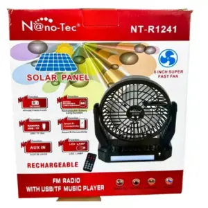 VENTILADOR RECARGABLE SOLAR