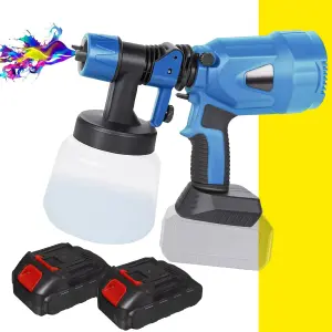 Pistola de Pintura Recargable: ¡Pinta sin Límites! - Pistola Pintura Recargable 2 Baterias