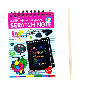 Libro Agenda Para Dibujar Raspar Y Color