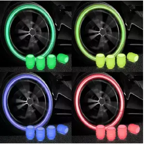 Tapas de Válvulas para Auto, Moto o Bicicleta (Juego x4) - Tapa Valvulas Para Carro, Moto o Bici X4
