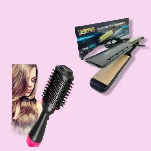 COMBO DE PLANCHA GEEMY ANCHA + CEPILLO
