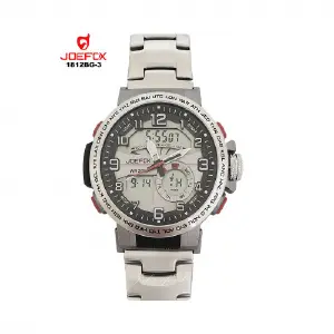 1812BG-3 JOEFOX PLATEADO BOTON ROJO HM