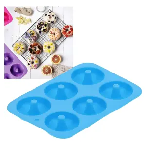 Molde Silicona Para Donas 6 puestos