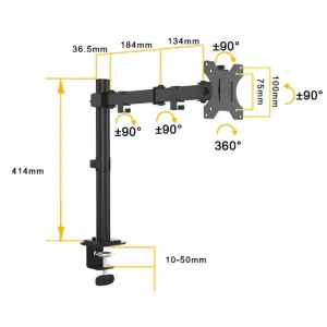 Soporte Monitor Con Doble Articulacion