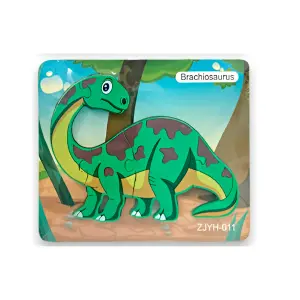Rompecabezas Didáctico Dinosaurio Multic