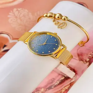 Reloj Q&Q Style Yess Lady Escarcha Malla