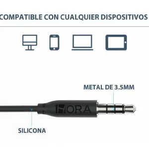 Audifonos tipo plu 3,5 1hora