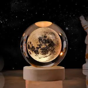Lámpara Esfera Cristal 8cm