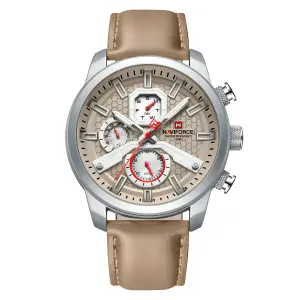 Reloj Naviforce Casual Nf9211l Cuero Hom