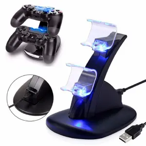Base Doble Cargador Controles Ps4