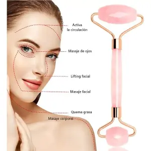 Rodillo Facial  Doble Cabezal mas guasha