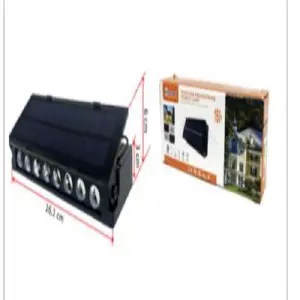 Lampara Aplique De Pared Panel Solar