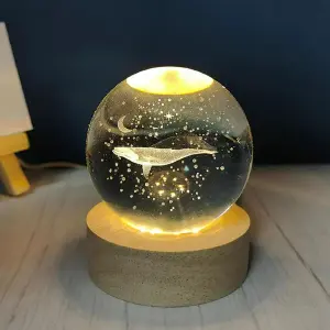 Lampara 3d Bola De Cristal 8cm