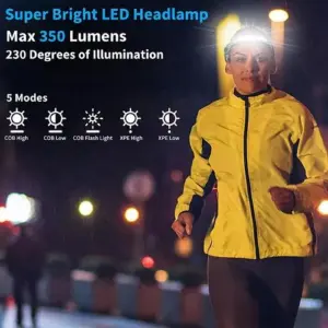 Linterna Frontal Led Brillante Luz Campi
